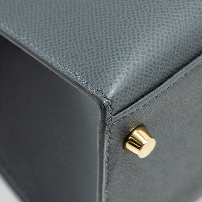 Hermes Kelly 28 epsom Gris Misty LGHW stamp W