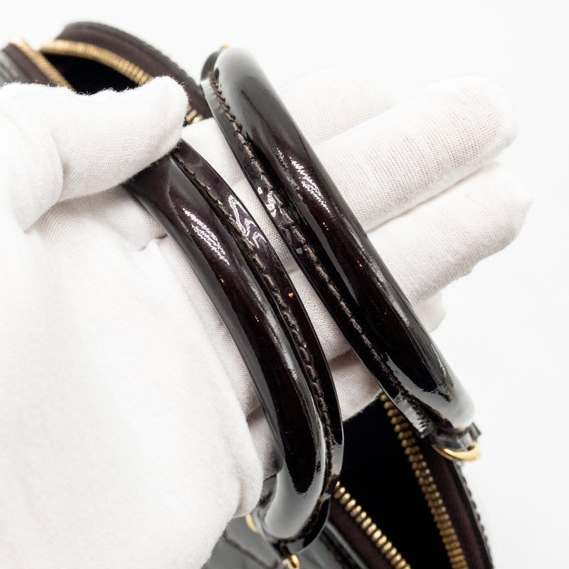Louis Vuitton Alma BB Monogram Patent Amatante GHW