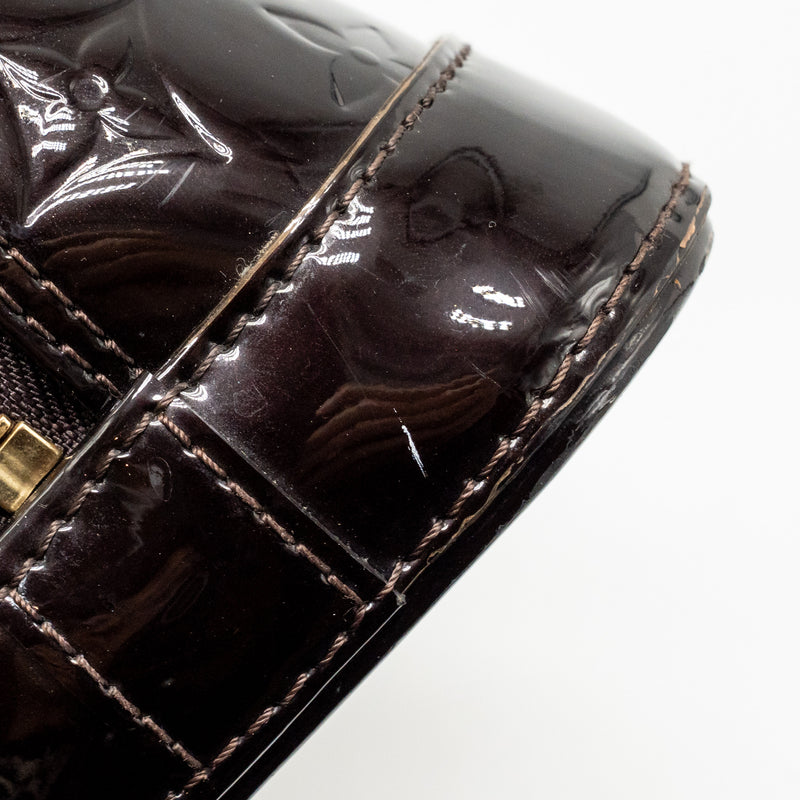 Louis Vuitton Alma BB Monogram Patent Amatante GHW