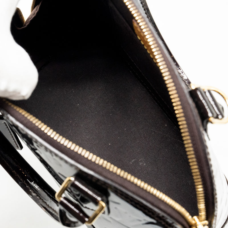 Louis Vuitton Alma BB Monogram Patent Amatante GHW