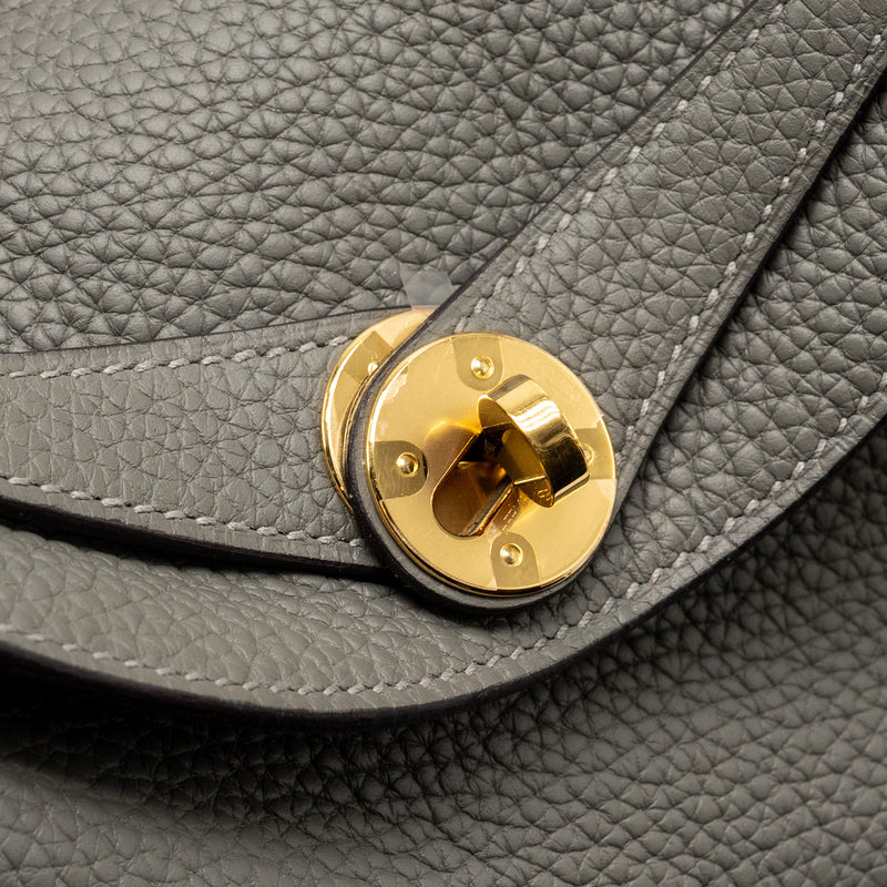 Hermes Lindy 26 Clemence 0L Gris Meyer GHW Stamp U