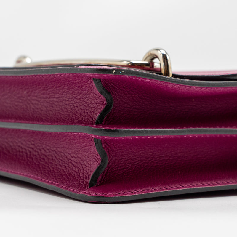 Hermes Mini Roulis Evercolor Rose Purple SHW Stamp A