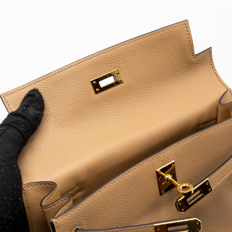 Hermes Kelly Danse Evercolor Chai GHW Stamp Z