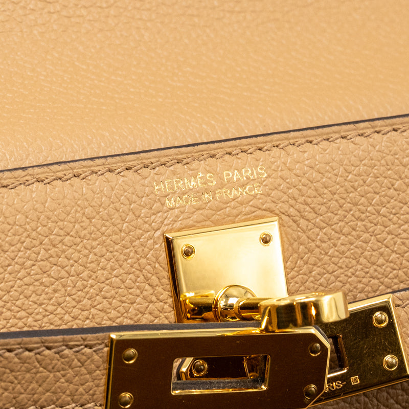 Hermes Kelly Danse Evercolor Chai GHW Stamp Z