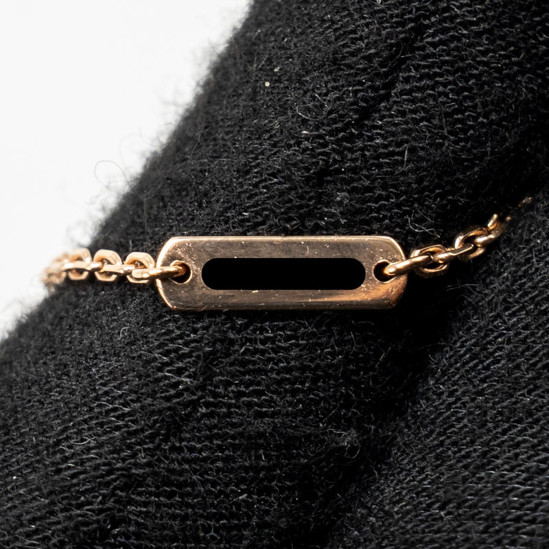 Van Cleef & Arpels 2025 Holiday Vintage Alhambra Pendant, Rose Gold, Pink Mother-of-Pearl, Diamond