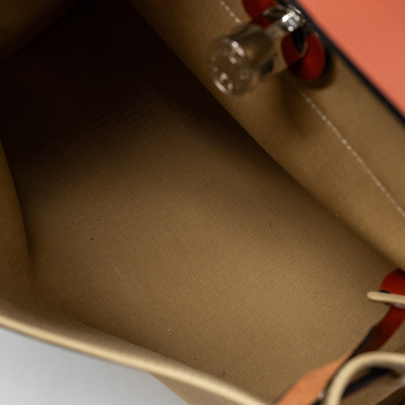 Hermes herbag 31 zip bag canvas / hunter leather trench/ Cuvier SHW stamp D