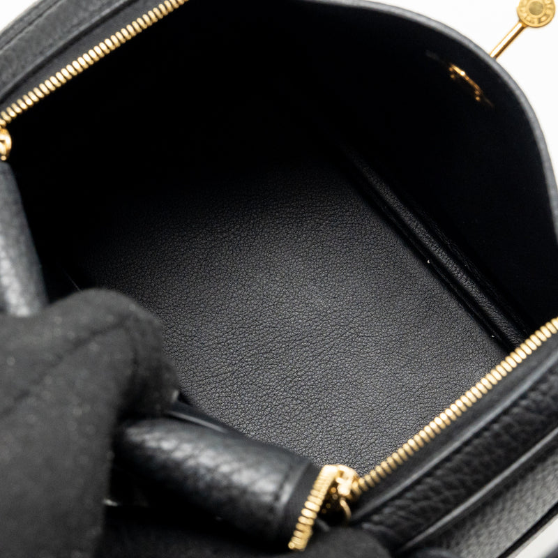 Hermes Mini Lindy Clemence Black GHW Stamp B