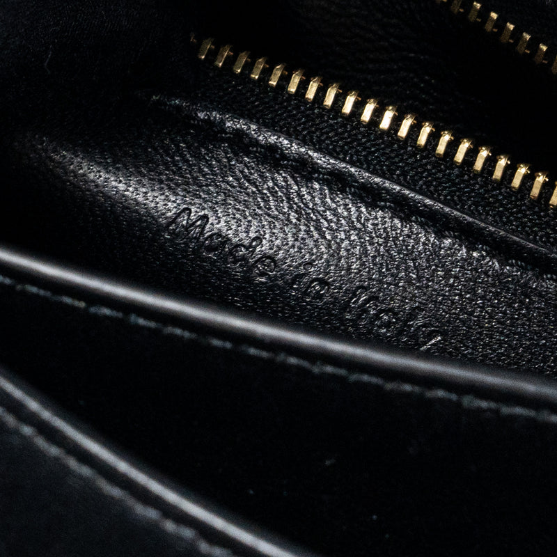 Celine mini classic box bag calfskin Black GHW