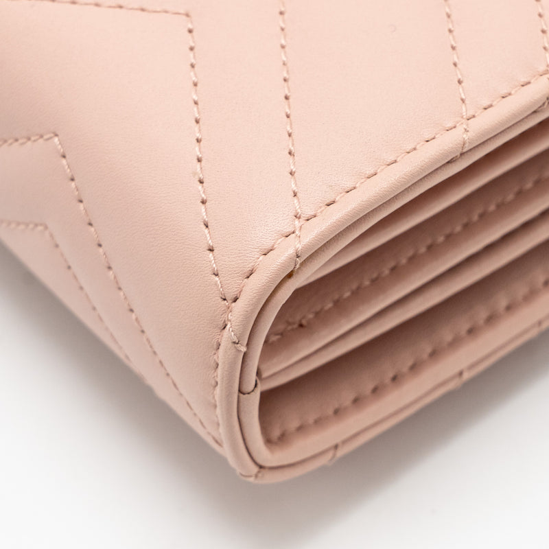 Gucci GG Marmont Wallet On Chain Calfskin Pink GHW