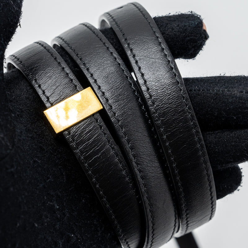 Celine mini classic box bag calfskin Black GHW