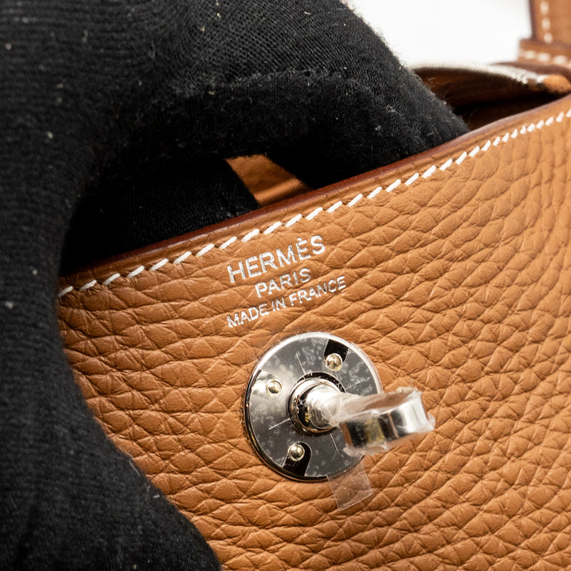 Hermes Mini Lindy II Clemence Gold SHW Stamp K