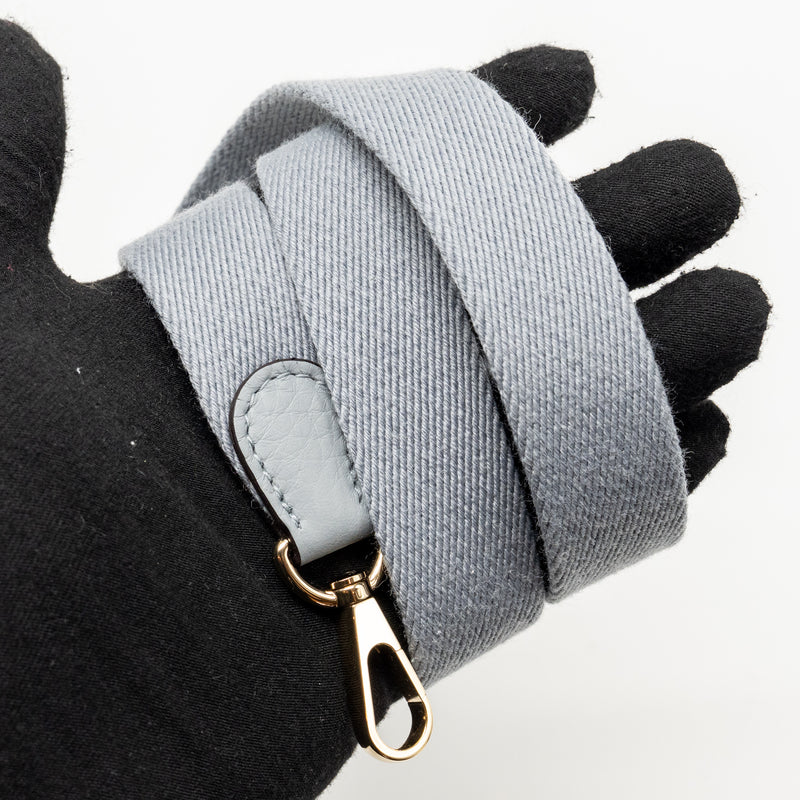 Hermes mini evelyne clemence gris pantin LGHW Stamp K