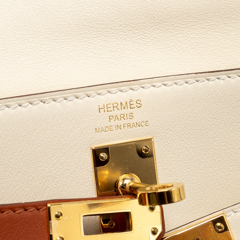 Hermes Kelly 25 Colormatic Swift Nata/Chai/Cuivre/Lime/Mauve Sylvestre GHW Stamp U