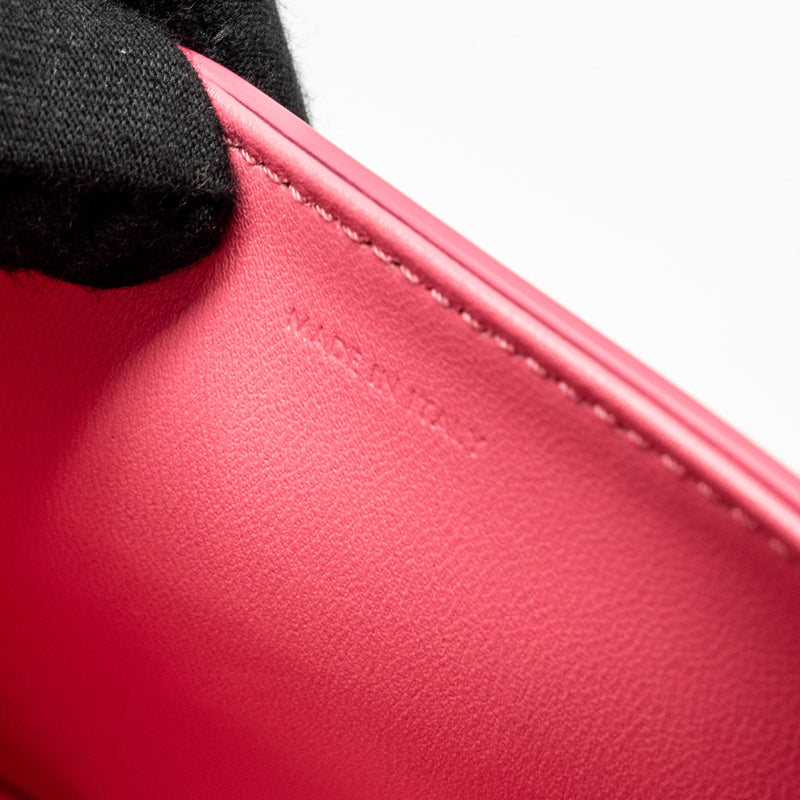 CELINE Triomphe Shoulder Bag Shiny Calfskin Flamingo GHW