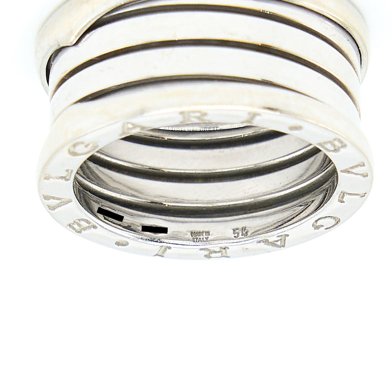 Bvlgari Size 54 B.Zero Four-Band Ring 18K White Gold