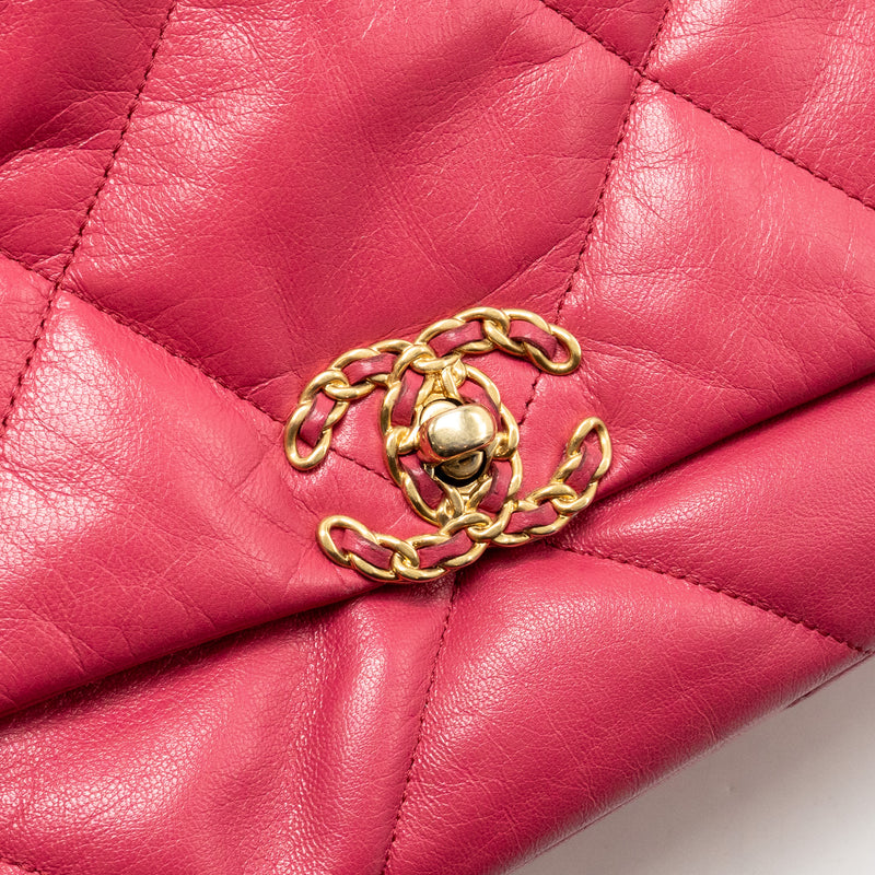 Chanel Small 19 Bag Lambskin Pink multicolour hardware