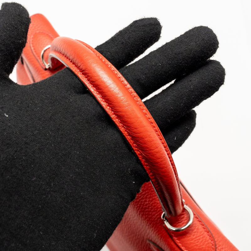 Hermes kelly 32 togo red SHW stamp square F