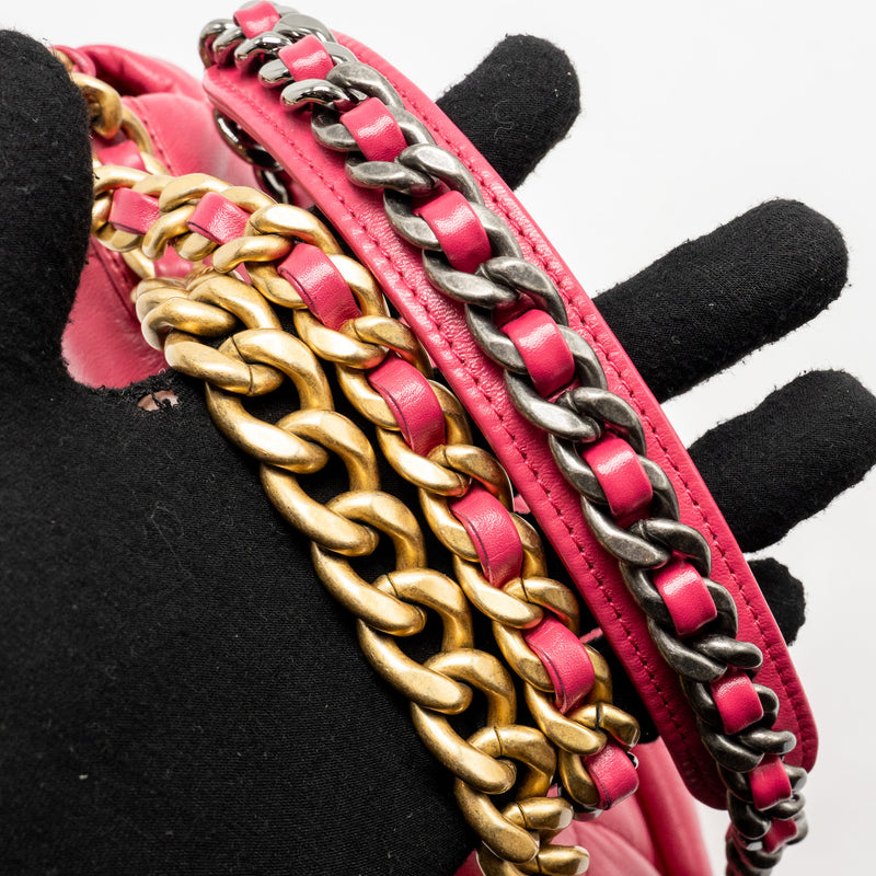 Chanel Small 19 Bag Lambskin Pink multicolour hardware