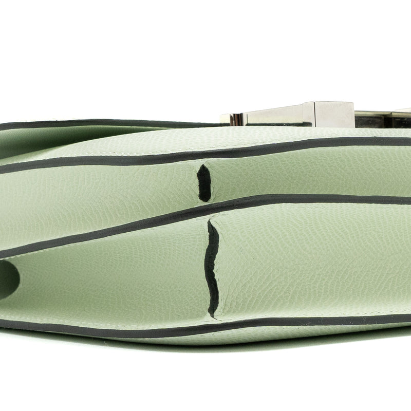 Hermes Mini Constance Epsom Vert Fizz SHW Stamp U (New Version)
