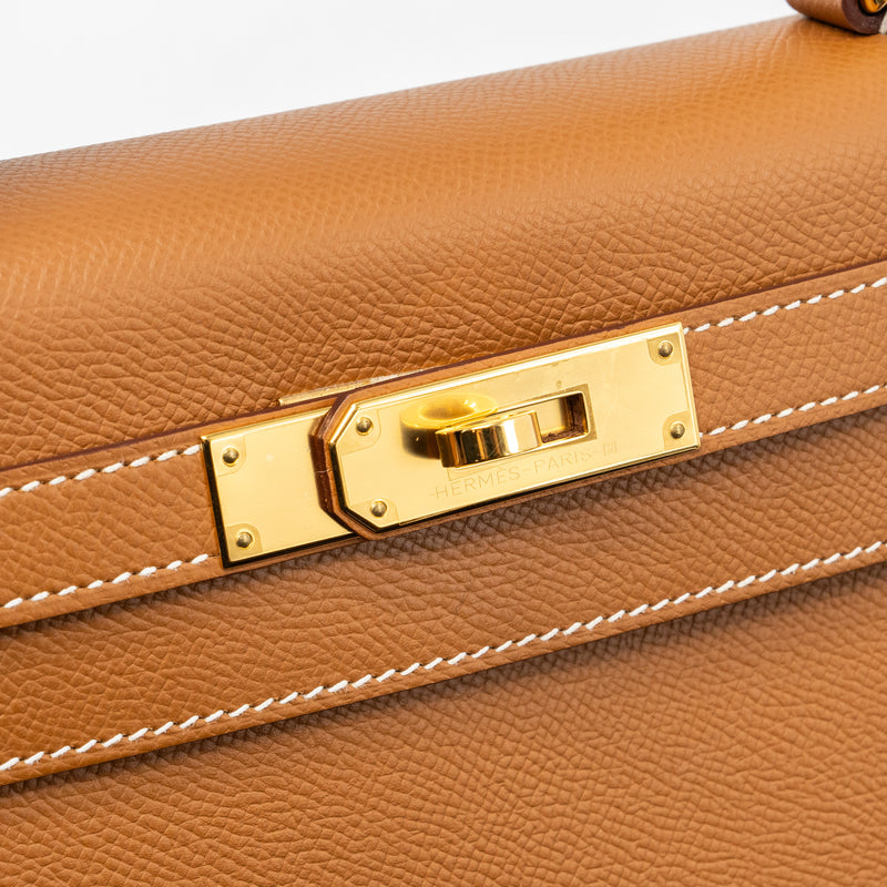 Hermes Kelly 28 Gold with GHW Epsom Leather stamp Z