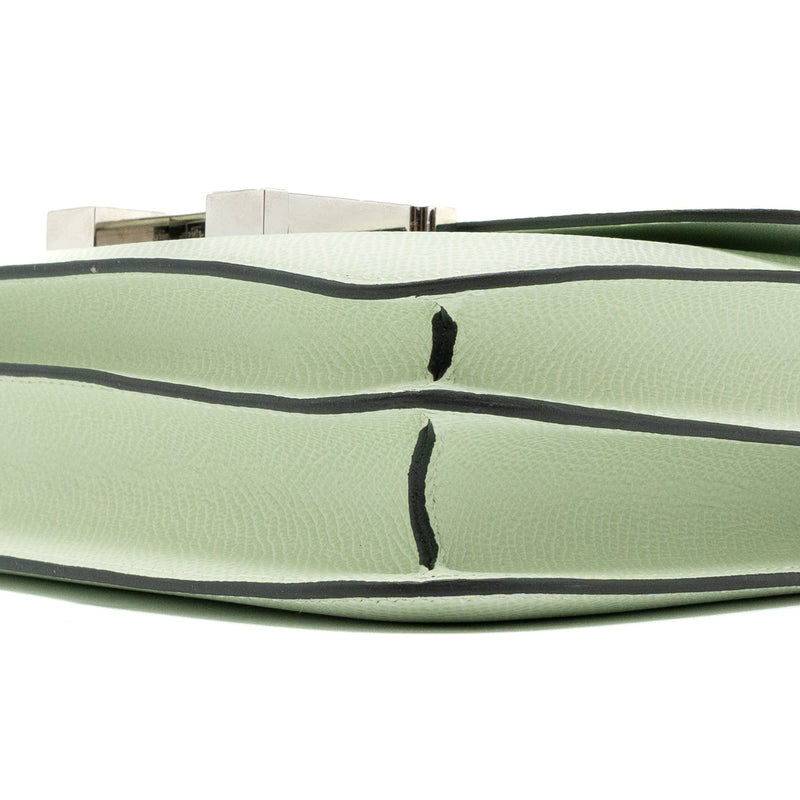 Hermes Mini Constance Epsom Vert Fizz SHW Stamp U (New Version)