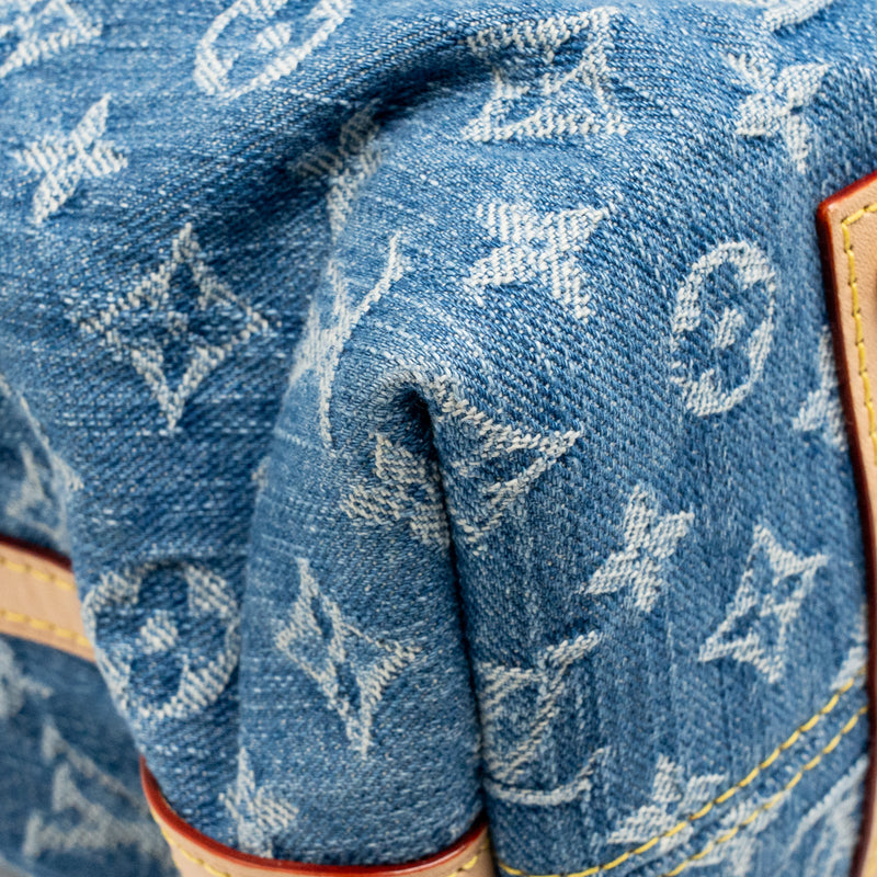 Louis Vuitton Carryall MM Monogram Denim Blue GHW