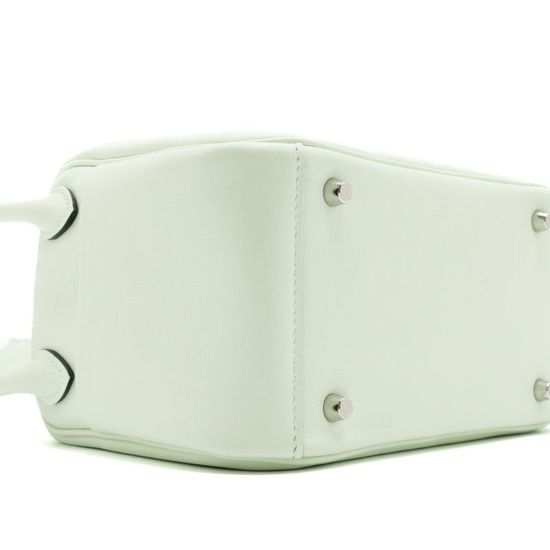 Hermes Mini Lindy Swift Vert Fizz SHW Stamp U