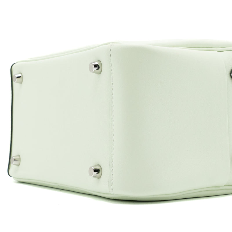 Hermes Mini Lindy Swift Vert Fizz SHW Stamp U