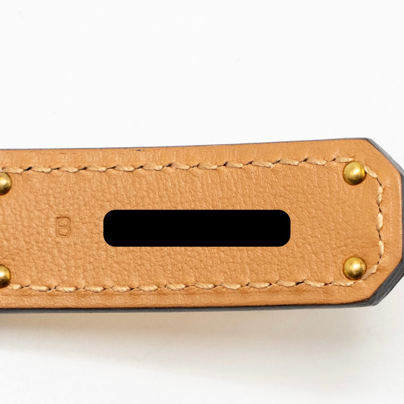 Hermes Kelly 18 Belt Epsom Etoupe GHW Stamp B