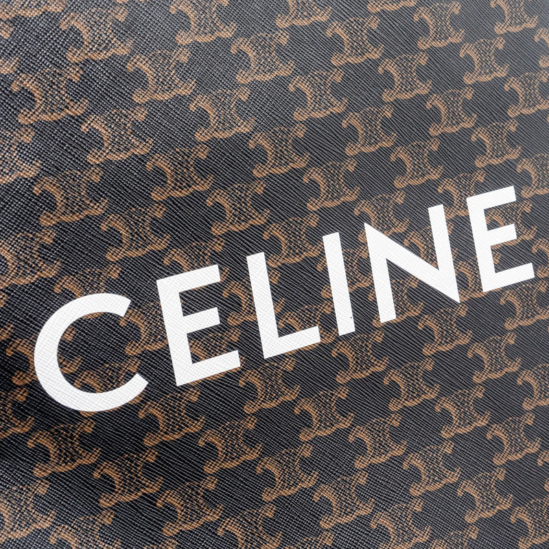 Celine Vertical Cabas Triomphe Canvas/ Leather GHW