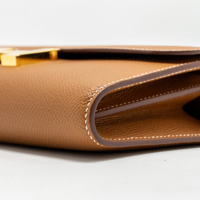 Hermes Constance To Go Epsom Gold GHW Stamp Z