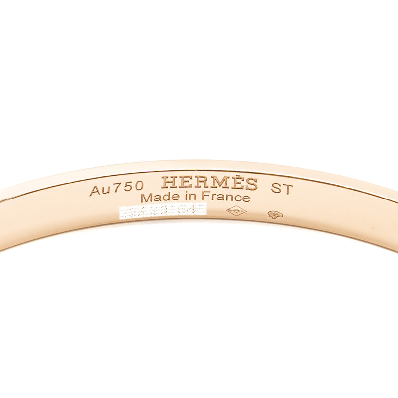 Hermes Size St Kelly Bracelet Rose Gold,4 Diamonds