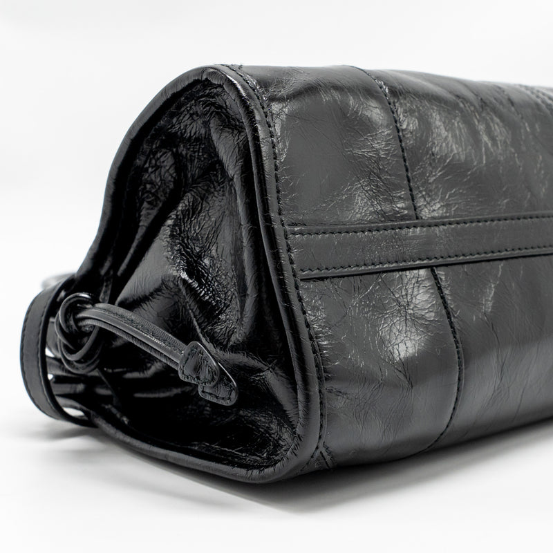 Prada Bonnie Medium Leather Handbag Calfskin black GHW