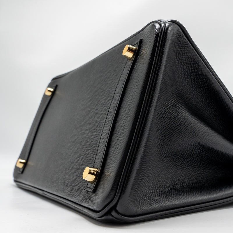 Hermes Birkin 30 Epsom Black GHW Stamp A
