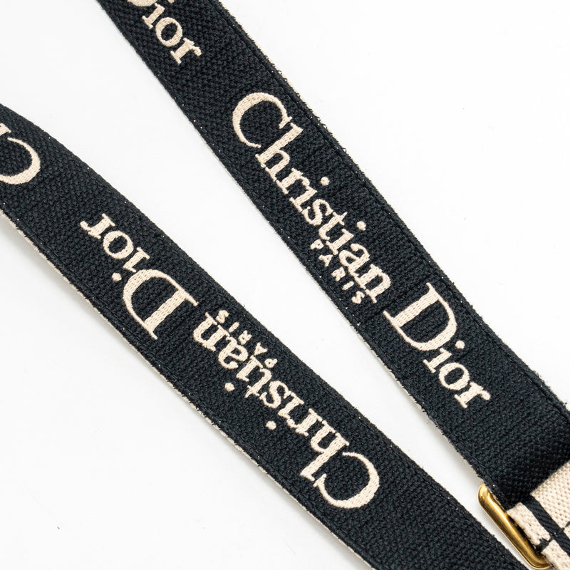 Dior Adjustable Shoulder Strap embroidery Multicolour GHW