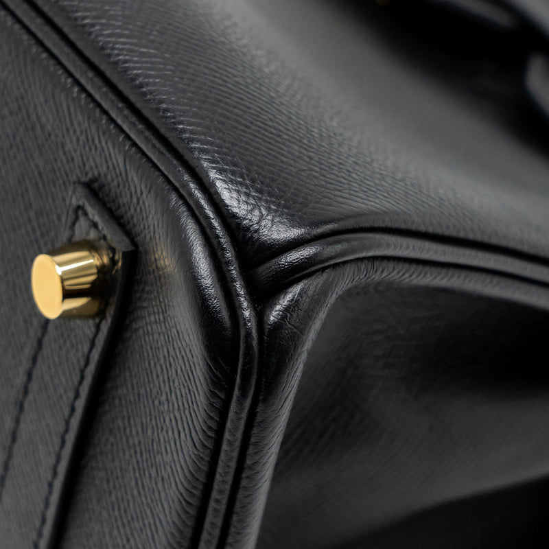Hermes Birkin 30 Epsom Black GHW Stamp A