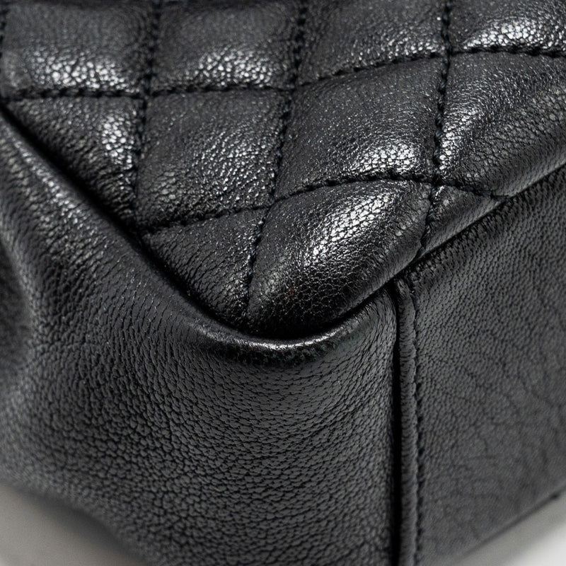 Saint Laurent College Flap bag lambskin black ruthenium SHW