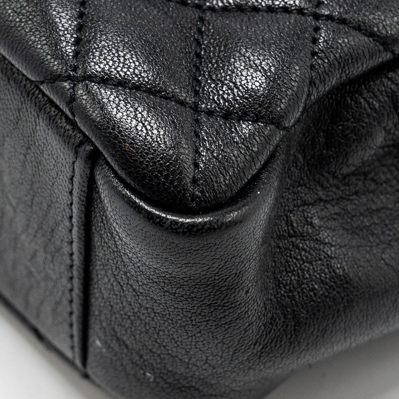 Saint Laurent College Flap bag lambskin black ruthenium SHW