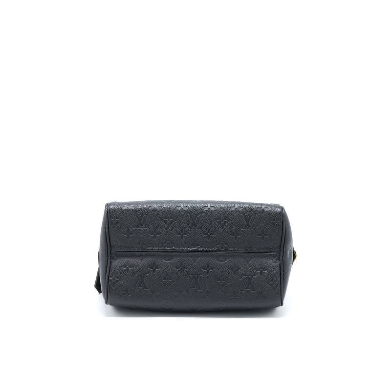 Louis Vuitton Monogram Black Empreinte Speedy 25 Bandouliere - A
