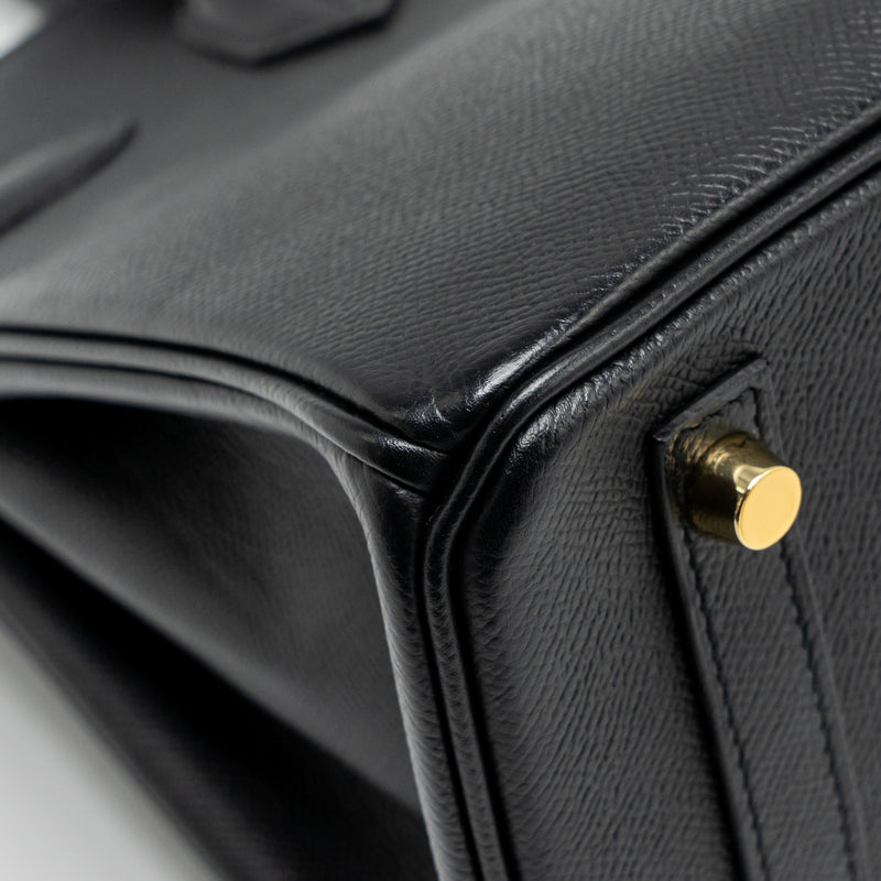 Hermes Birkin 30 Epsom Black GHW Stamp A