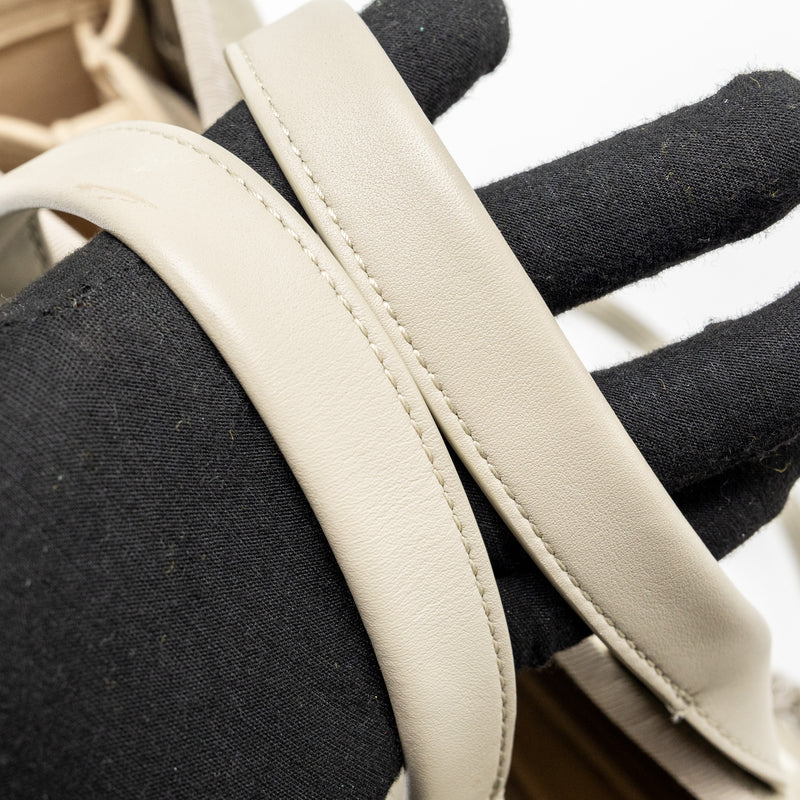 Chanel Deauville tote bag canvas beige SHW (microchip)
