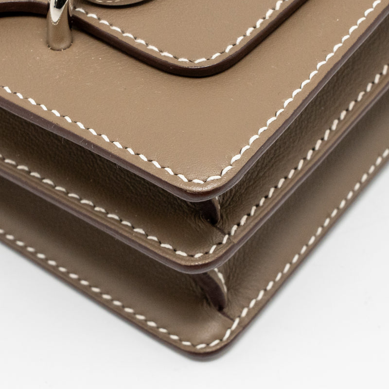 Hermes Mini Roulis Swift Etoupe SHW Stamp Y