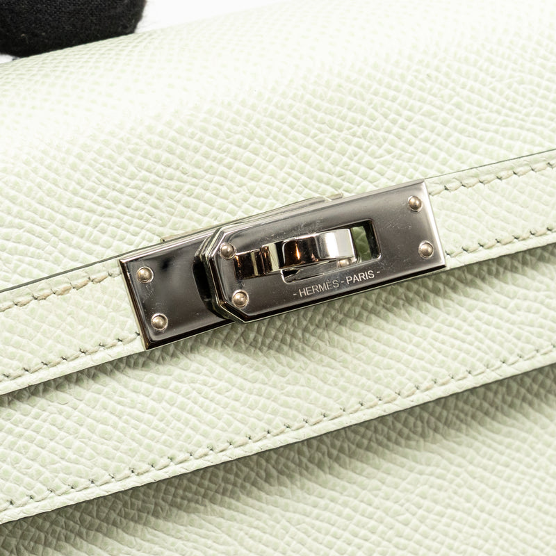 Hermes Kelly 25 Epsom Vert Fizz SHW Stamp B