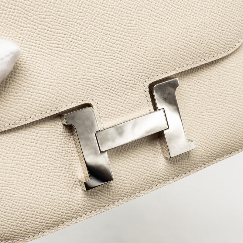 Hermes Mini Constance Epsom Craie SHW Stamp W
