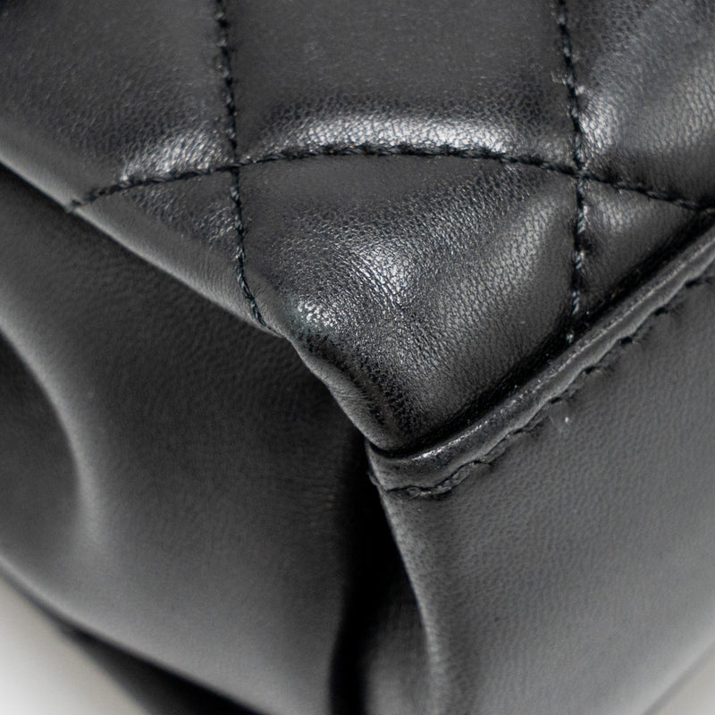 Chanel Coco Loop Single Flap Bag Lambskin Black SHW