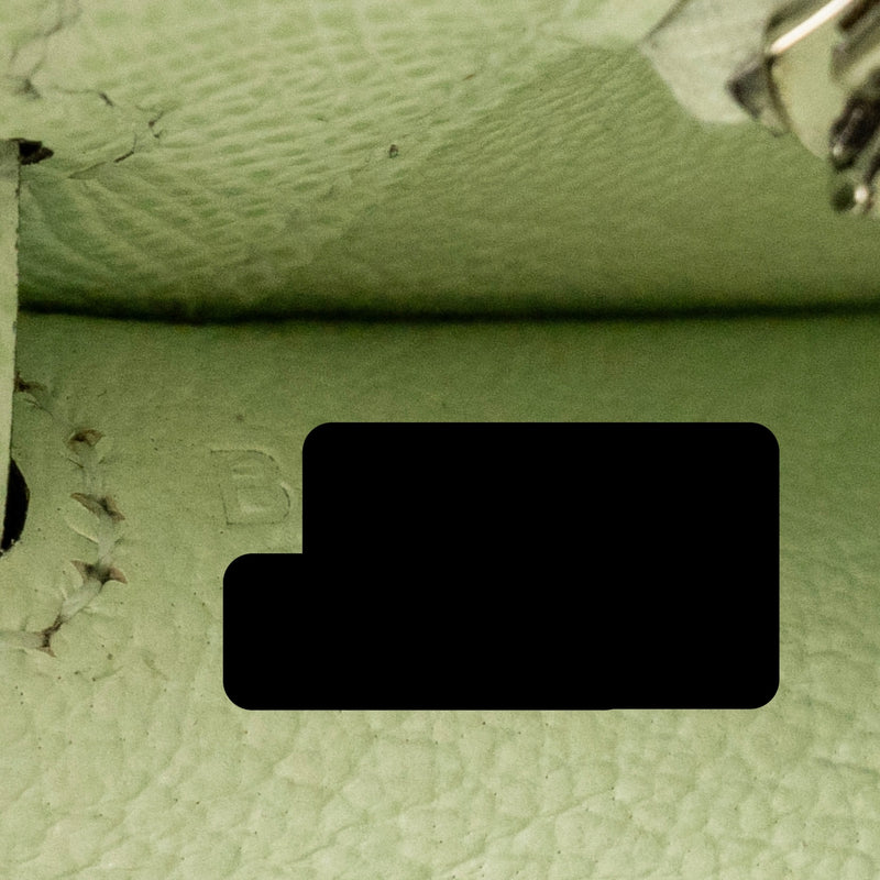 Hermes Kelly 25 Epsom Vert Fizz SHW Stamp B