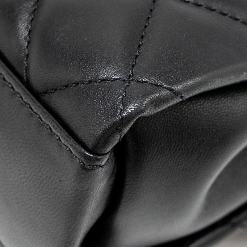 Chanel Coco Loop Single Flap Bag Lambskin Black SHW
