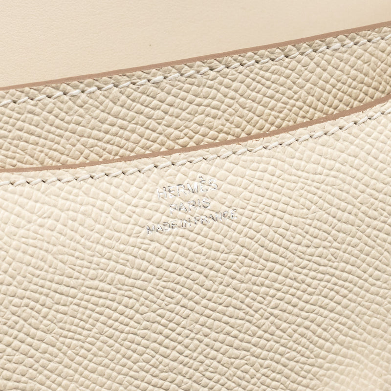 Hermes Mini Constance Epsom Craie SHW Stamp W