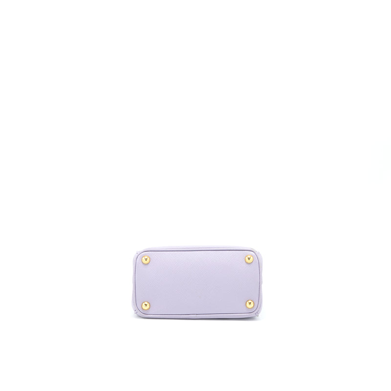 Prada Galleria Saffiano Mini Bag Leather Light Purple GHW