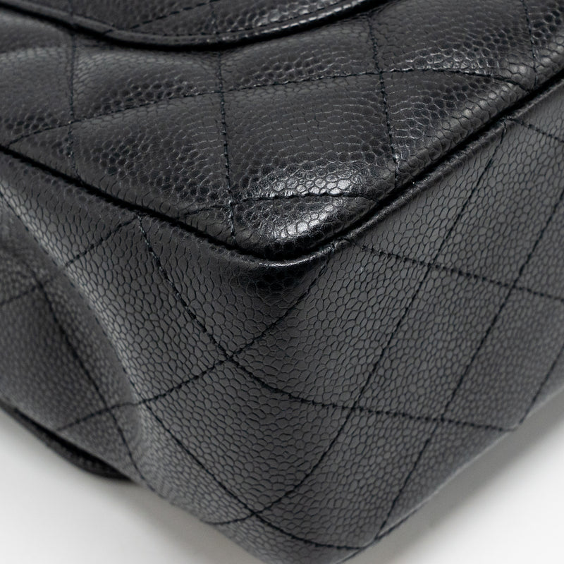 Chanel Jumbo Classic Single Flap Bag Caviar Black SHW